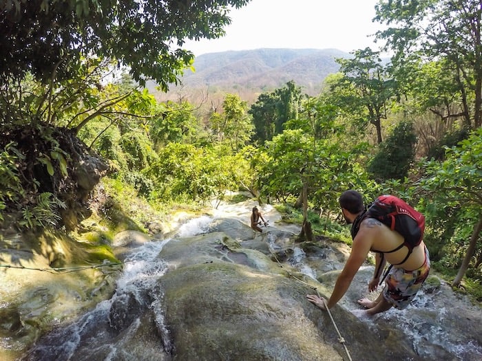 Climb the Sticky Waterfalls