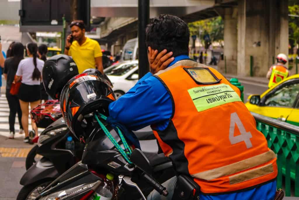 How to get around Bangkok: Hop on a motorbike taxi if you are running late