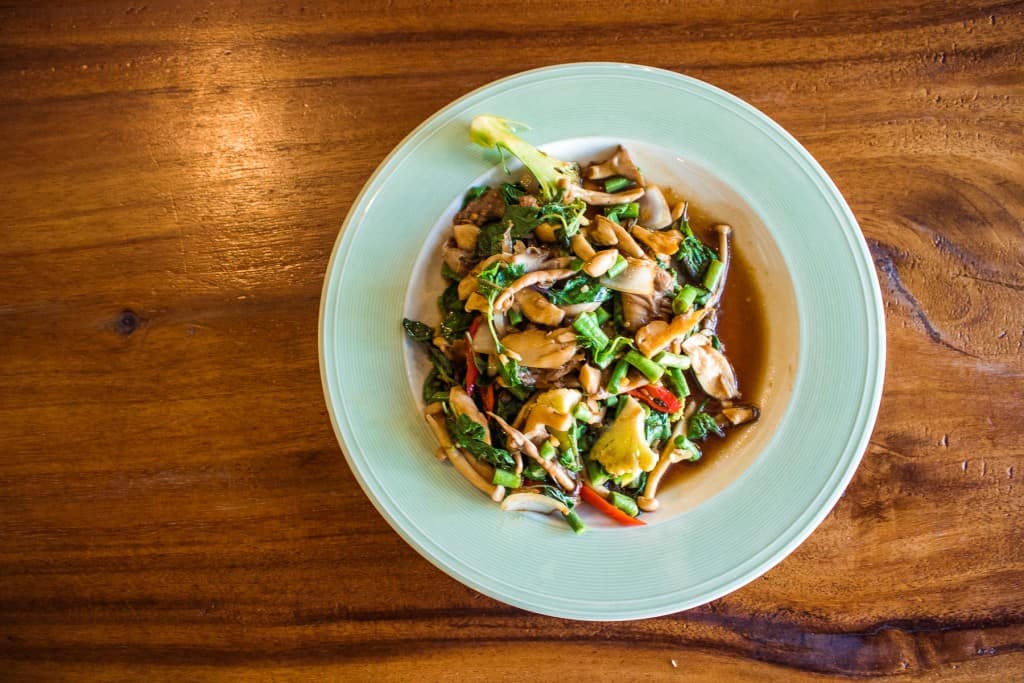 Eat loads of vegetarian food