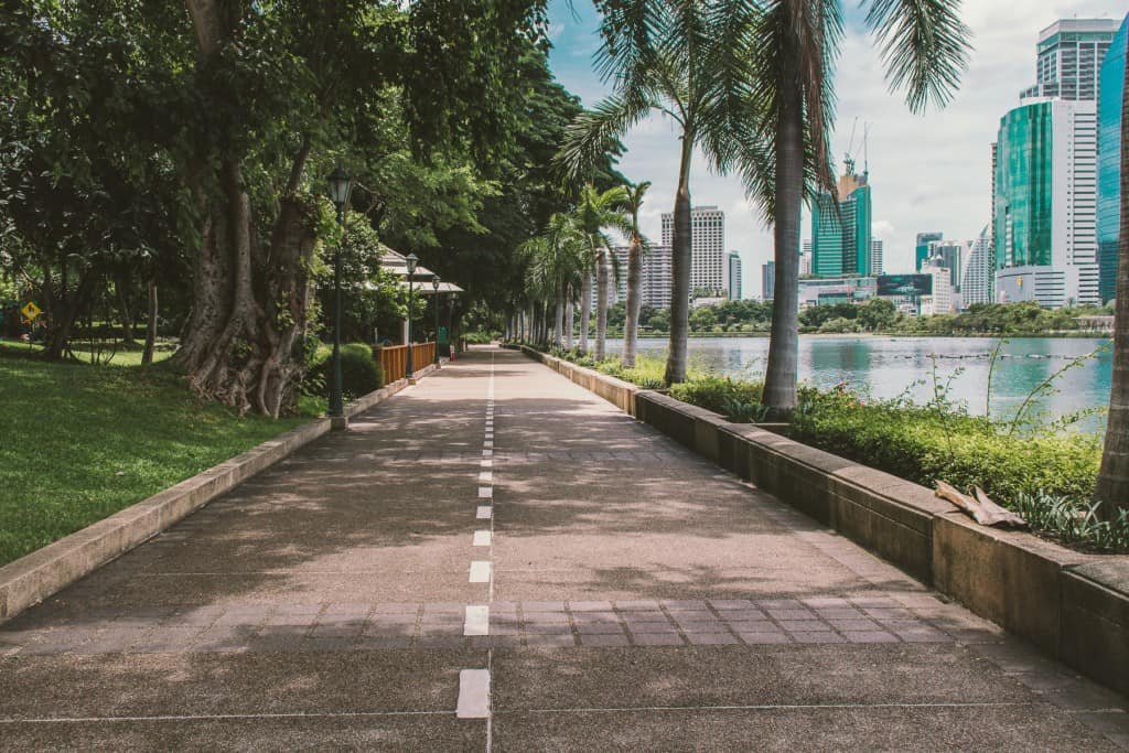 Cycling in Bangkok: Benjakiti Park
