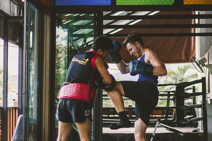 Sky Kick Muay Thai Training