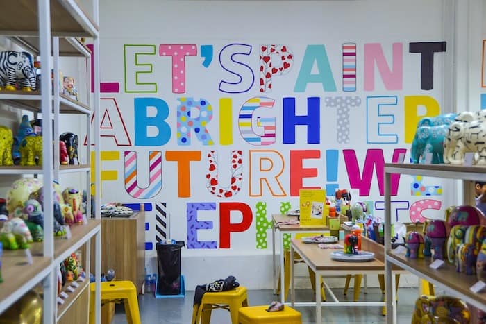 Paint an Elephant at Elephant Parade Land