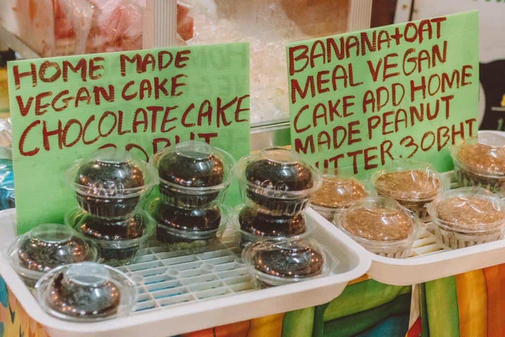 Vegetarian Food and Vegan Desserts on Walking Street