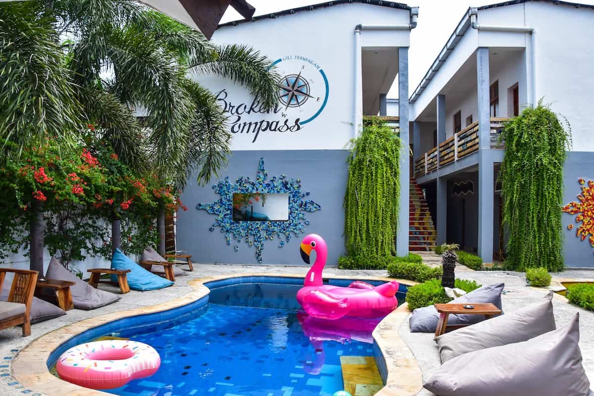 Best Tours and Events: Broken Compass Hostel & Bar - Top Gili Trawangan Hotels & Accommodation for Backpackers