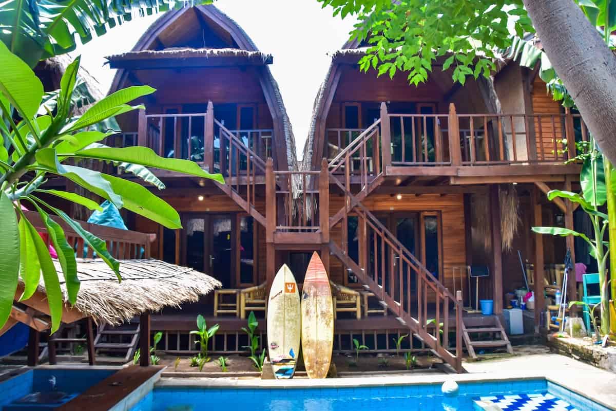 Most Authentic Experience: Deep House Bungalows - Top Gili Trawangan Hotels & Accommodation for Backpackers