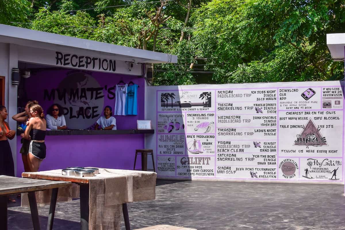Best Party Atmosphere on Gili T: My Mate's Place - Top Gili Trawangan Hotels & Accommodation for Backpackers