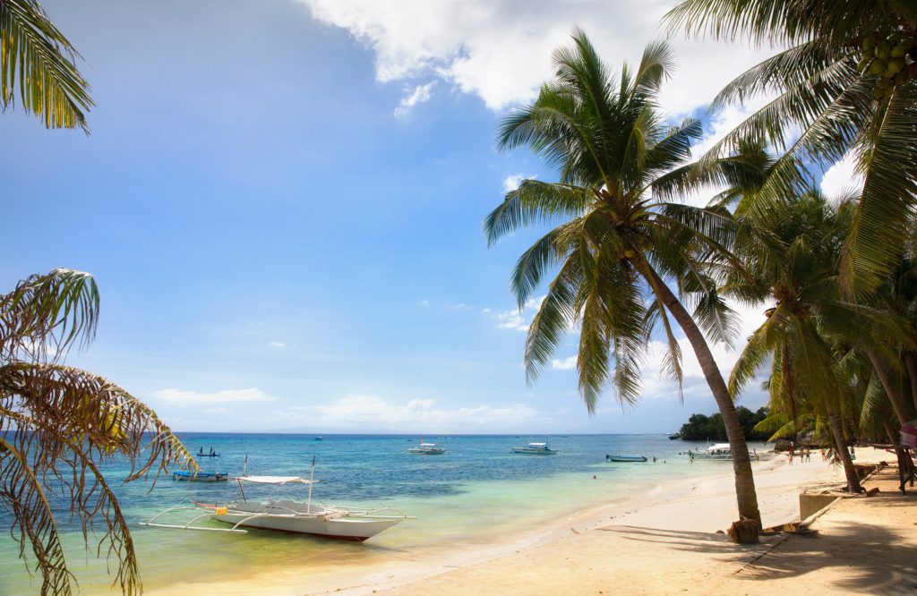 White sand beach of Panglao Island