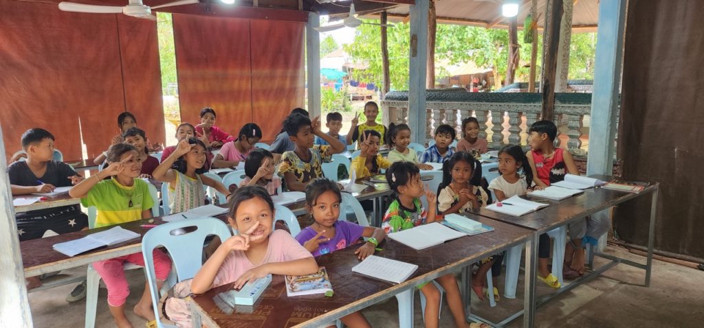 Children gather in the classroom as part of our CSR efforts