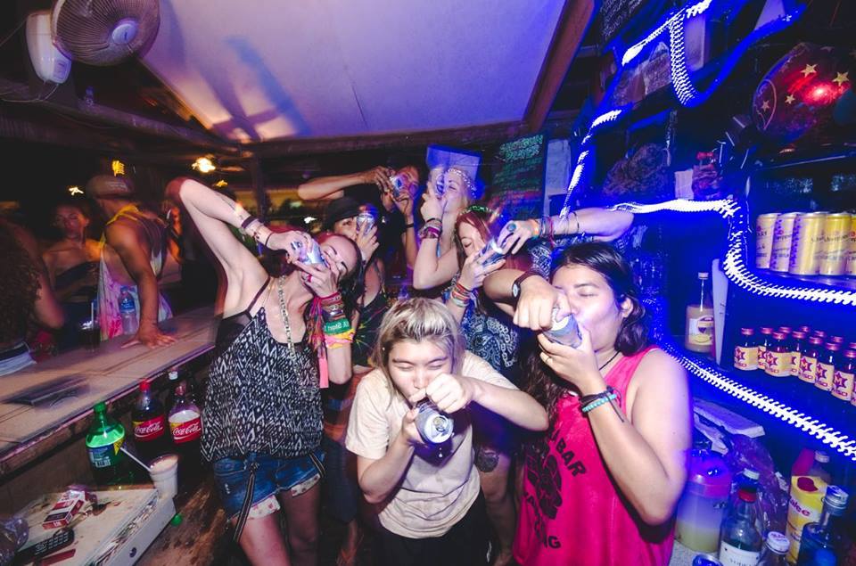 Sakura Backpacker Bar in Vang Vieng, Laos