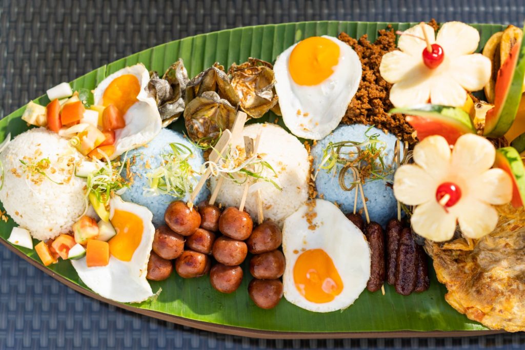 Food from Buglas Islas Cafe in Dumaguete, Philippines