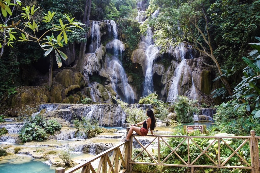 view of kuang si falls