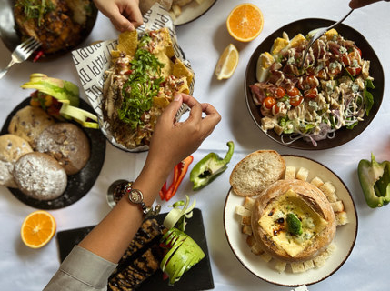 Food from Piapi Deli in Dumaguete, Philippines