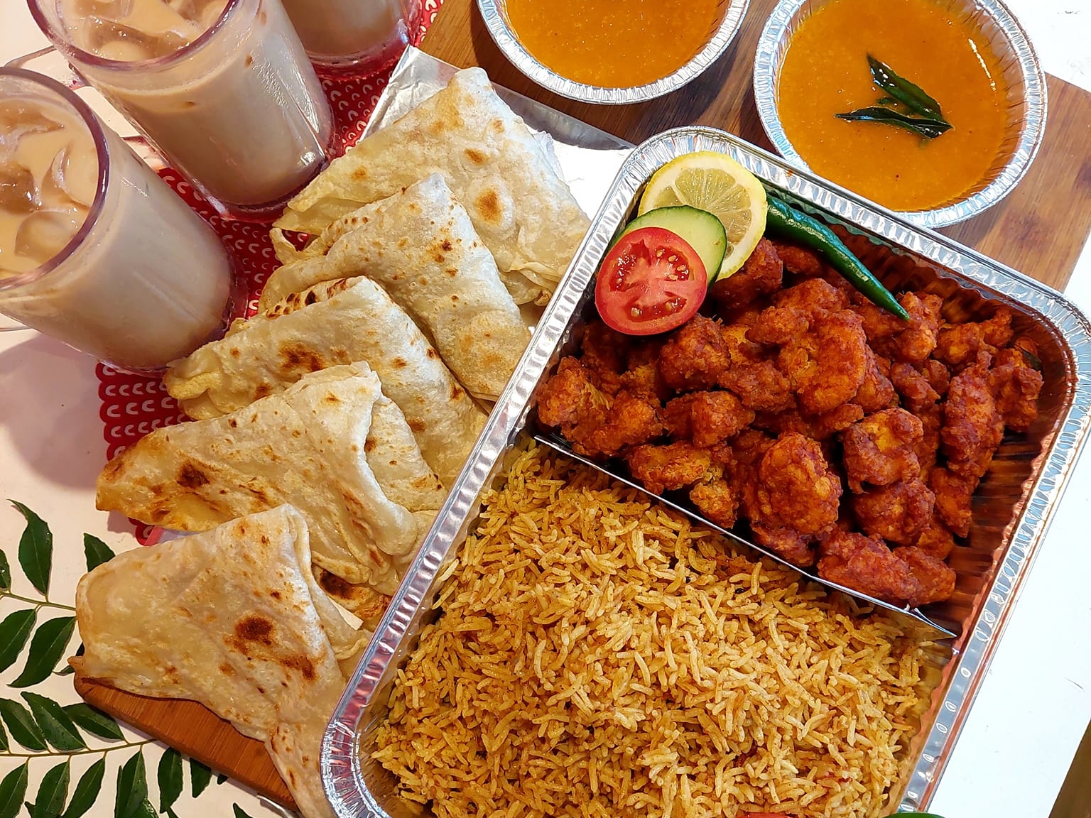 Food from Roti Boss Curry House in Dumaguete, Philippines