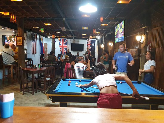 Interior of Sideways Sports Bar in Dumaguete