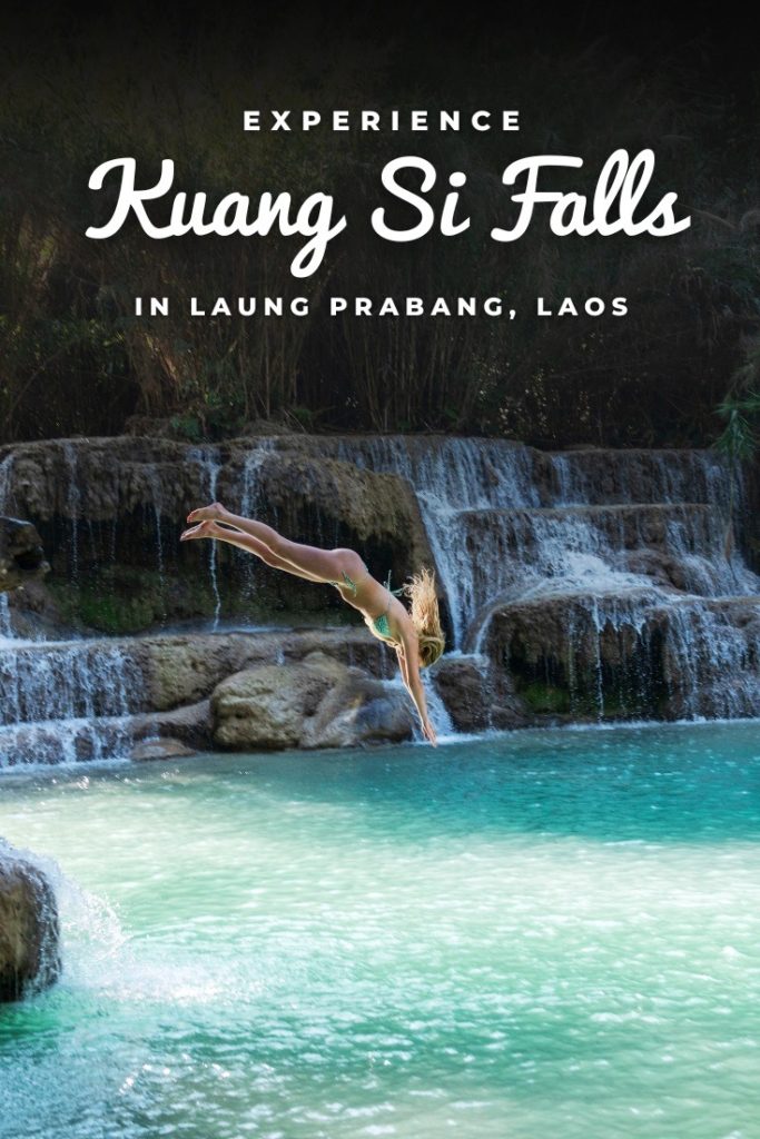 Kuang Si Fall Pinterest Pin